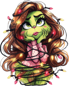 Grinch Girl Lichterkette